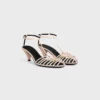 Cage Heeled Sandal in Goatskin Cage Heeled Sandal in Goatskin