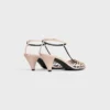 Cage Heeled Sandal in Goatskin Cage Heeled Sandal in Goatskin