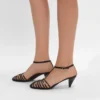 Cage Heeled Sandal in Goatskin Cage Heeled Sandal in Goatskin