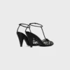 Cage Heeled Sandal in Goatskin Cage Heeled Sandal in Goatskin