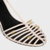 Cage Heeled Sandal in Goatskin Cage Heeled Sandal in Goatskin