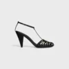 Cage Heeled Sandal in Satin Cage Heeled Sandal in Satin