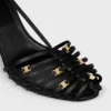 Cage Heeled Sandal in Satin Cage Heeled Sandal in Satin