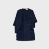 Cape Dress in Viscose Cady Cape Dress in Viscose Cady