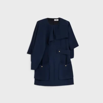Cape Dress in Viscose Cady