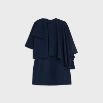 Cape Dress in Viscose Cady