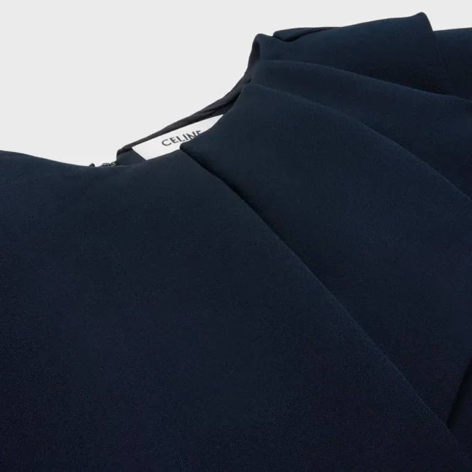 Cape Dress in Viscose Cady Cape Dress in Viscose Cady