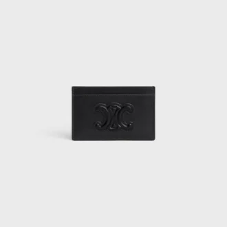 Card Holder Cuir Triomphe in Shiny Calfskin