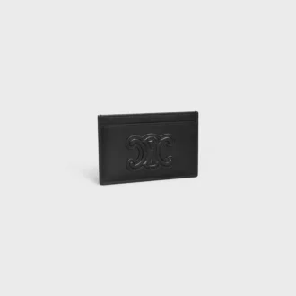 Card Holder Cuir Triomphe in Shiny Calfskin