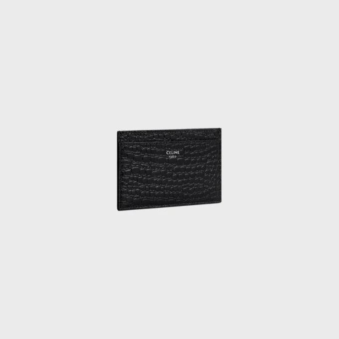 Card Holder in Crocodile Embossed Calfskin Card Holder in Crocodile Embossed Calfskin