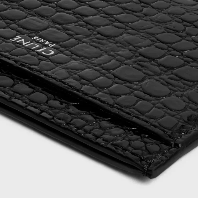 Card Holder in Crocodile Embossed Calfskin Card Holder in Crocodile Embossed Calfskin