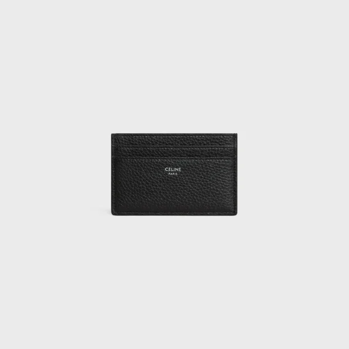 Card Holder in Grained Calfskin