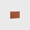 Card Holder in Natural Calfskin with Triomphe Embossed Card Holder in Natural Calfskin with Triomphe Embossed