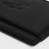 Card Holder in Satinated Calfskin with Triomphe Embossed