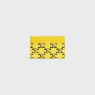 Card Holder in Triomphe Canvas and Calfskin