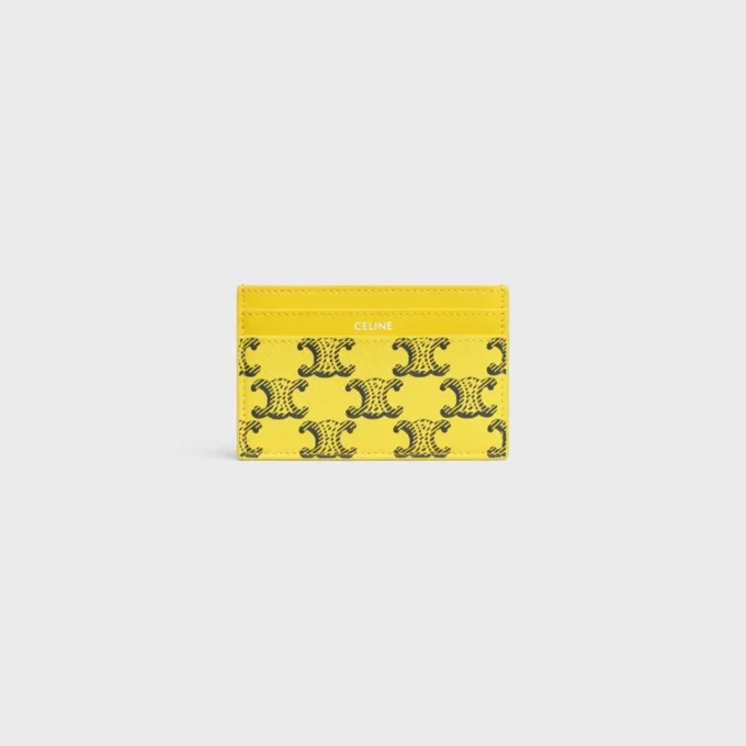 Card Holder in Triomphe Canvas and Calfskin Card Holder in Triomphe Canvas and Calfskin