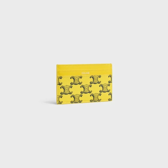 Card Holder in Triomphe Canvas and Calfskin Card Holder in Triomphe Canvas and Calfskin