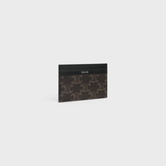 Card Holder in Triomphe Canvas and Calfskin
