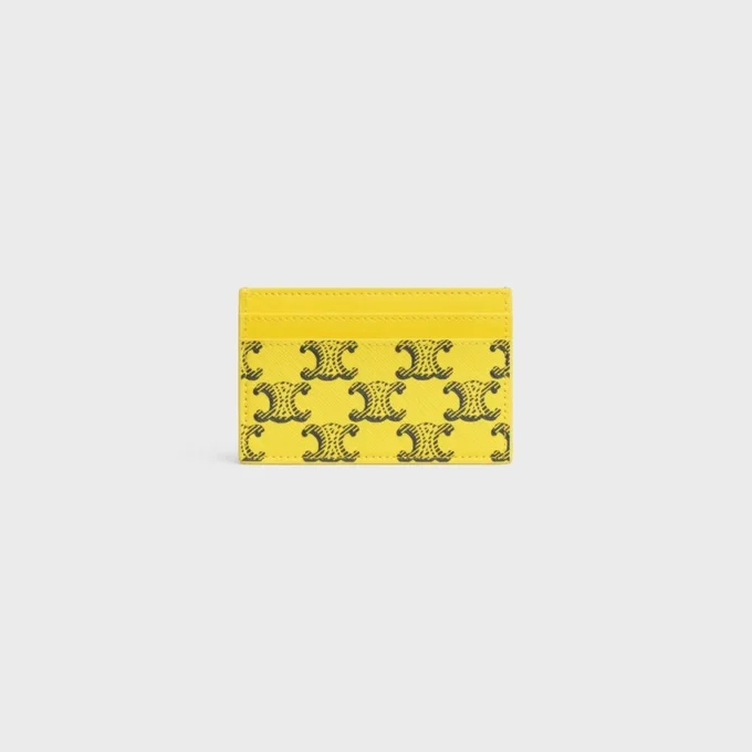 Card Holder in Triomphe Canvas and Calfskin Card Holder in Triomphe Canvas and Calfskin