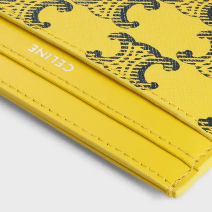 Card Holder in Triomphe Canvas and Calfskin Card Holder in Triomphe Canvas and Calfskin