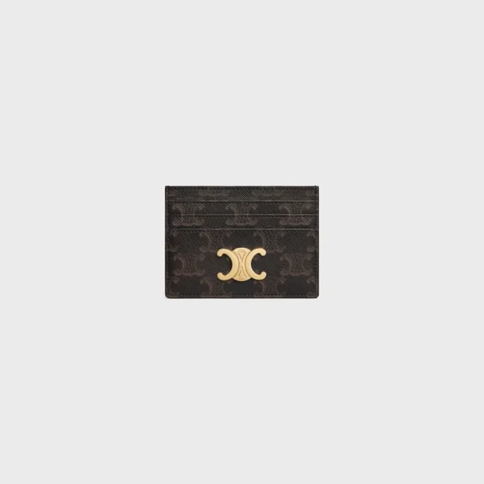 Card Holder Triomphe in Triomphe Canvas Card Holder Triomphe in Triomphe Canvas