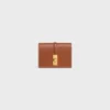 Card Holder with Flap 16 in Satinated Calfskin Card Holder with Flap 16 in Satinated Calfskin