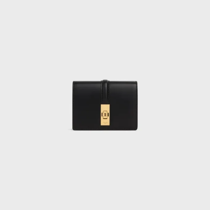 Card Holder with Flap 16 in Satinated Calfskin Card Holder with Flap 16 in Satinated Calfskin