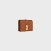 Card Holder with Flap 16 in Satinated Calfskin Card Holder with Flap 16 in Satinated Calfskin