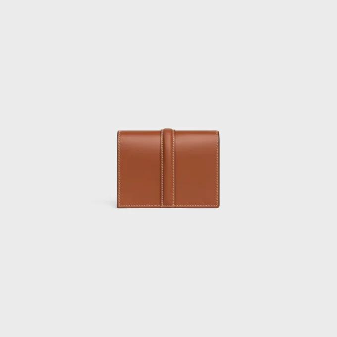 Card Holder with Flap 16 in Satinated Calfskin Card Holder with Flap 16 in Satinated Calfskin