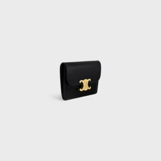 Card Holder with Flap Triomphe in Lizard