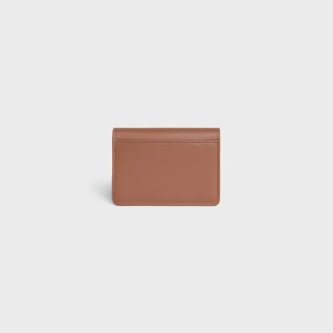 Card Holder with Flap Triomphe in Shiny Calfskin Card Holder with Flap Triomphe in Shiny Calfskin