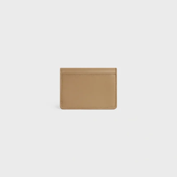 Card Holder with Flap Triomphe in Shiny Calfskin Card Holder with Flap Triomphe in Shiny Calfskin