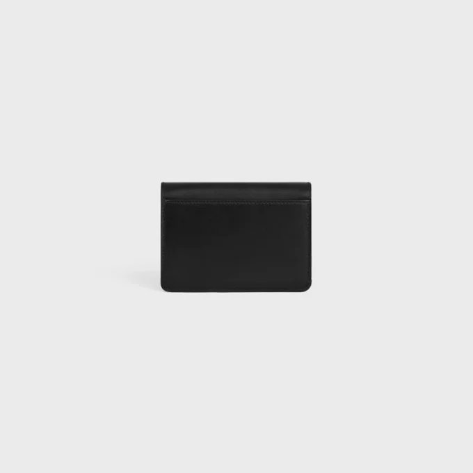 Card Holder with Flap Triomphe in Shiny Calfskin Card Holder with Flap Triomphe in Shiny Calfskin