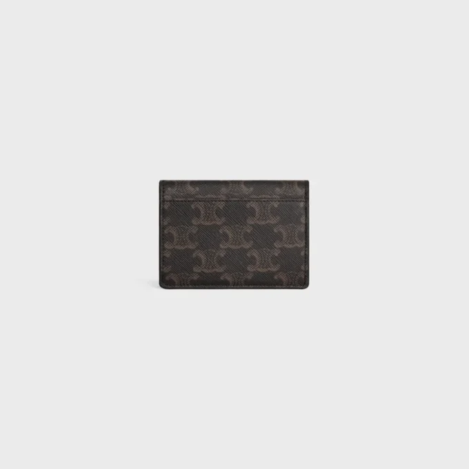 Card Holder with Flap Triomphe in Triomphe Canvas Card Holder with Flap Triomphe in Triomphe Canvas