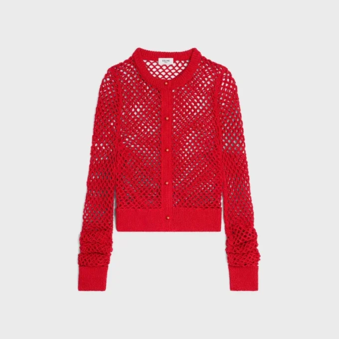 Cardigan in Cotton Crochet Cardigan in Cotton Crochet