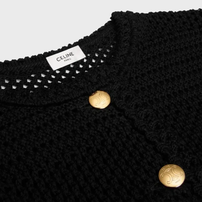 Cardigan Jacket in Cotton Crochet Cardigan Jacket in Cotton Crochet
