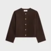 Cardigan Jacket in Double Face Cashmere