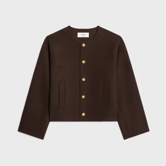 Cardigan Jacket in Double Face Cashmere