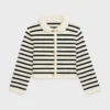 Cardigan Jacket in Striped Wool Cardigan Jacket in Striped Wool