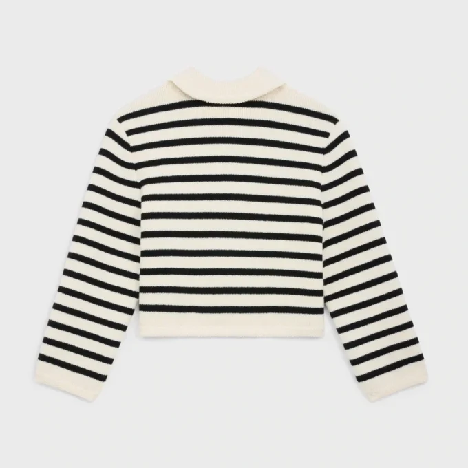 Cardigan Jacket in Striped Wool Cardigan Jacket in Striped Wool