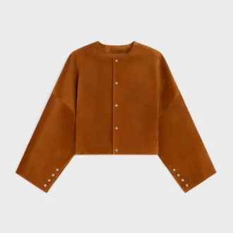 Cardigan Jacket in Suede