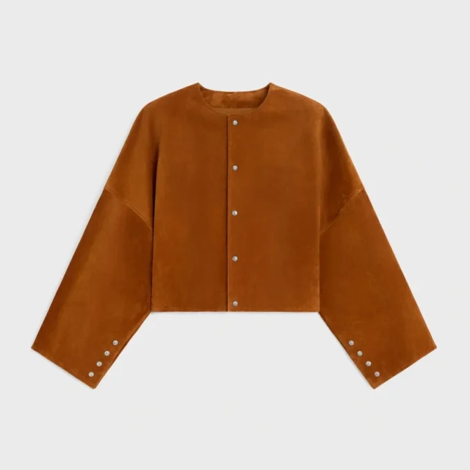 Cardigan Jacket in Suede