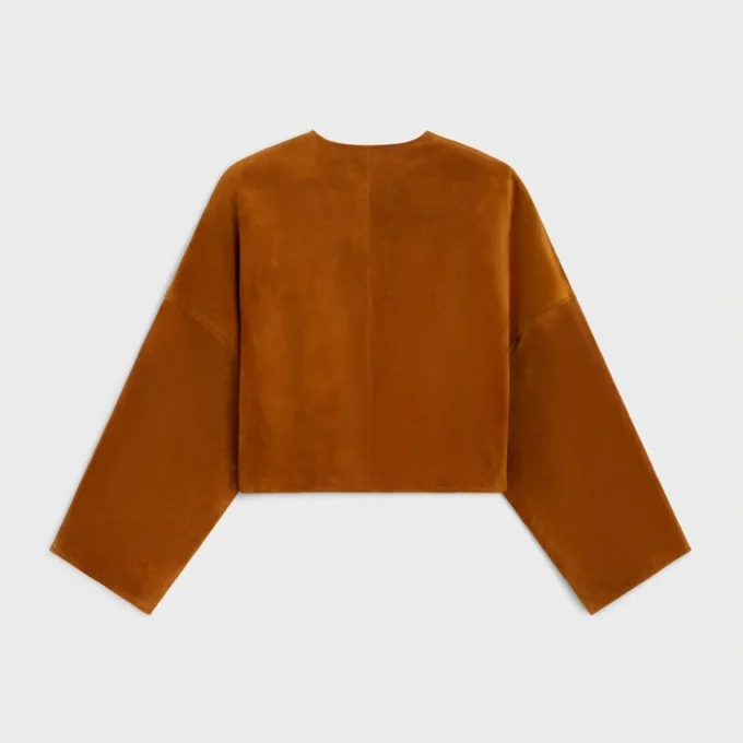 Cardigan Jacket in Suede