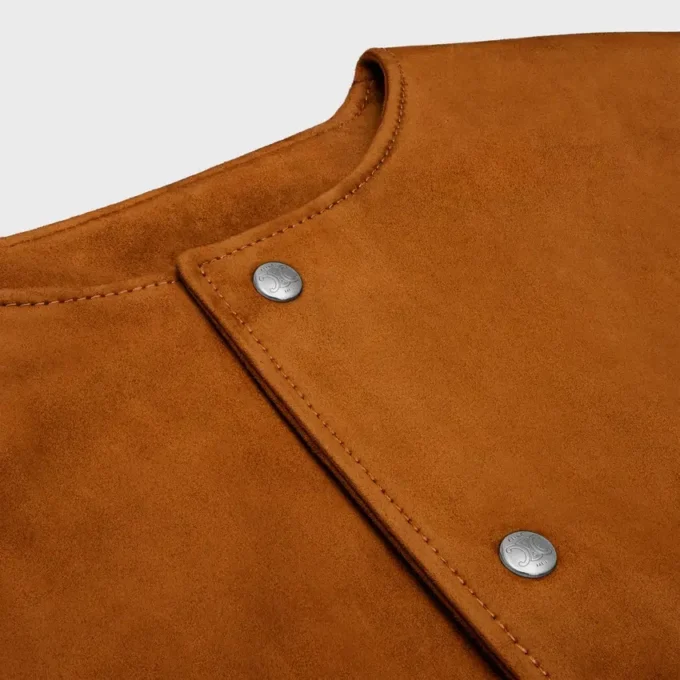Cardigan Jacket in Suede