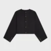 Cardigan Jacket in Wool Cloth