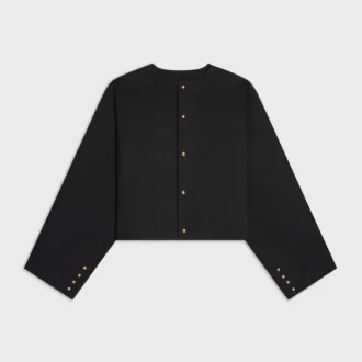 Cardigan Jacket in Wool Cloth