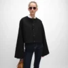Cardigan Jacket in Wool Cloth