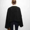 Cardigan Jacket in Wool Cloth