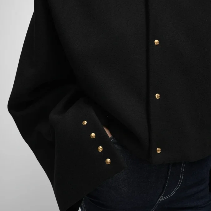 Cardigan Jacket in Wool Cloth