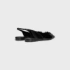 Celine Alma Triomphe Flat Slingback in Glossy Calfskin Celine Alma Triomphe Flat Slingback in Glossy Calfskin